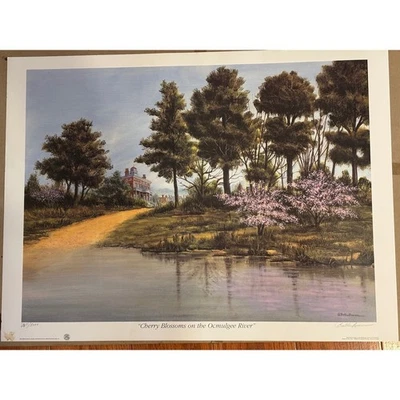 Impresión de edición limitada Butler Brown Cherry Blossoms on the Ocmulgee River 23/5000 Foto 1 de 4