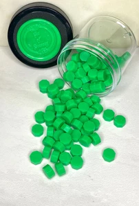 100 cuentas de cera de sellado verde rana árbol - Imagen 1 de 3
