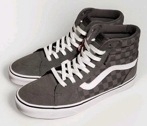 Vans Filmore Hi High Top Tonal Checkerboard Sneaker Schuhe Herren Größe 10 Grau - Bild 1 von 17