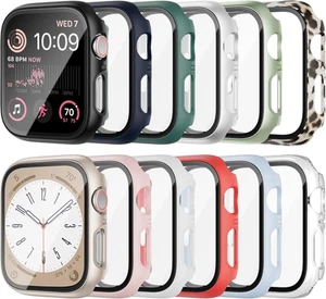 12 Pcs Case for Apple Watch SE 2 Series 6/5/4 40mm Tempered Glass Screen Protect - Picture 1 of 12