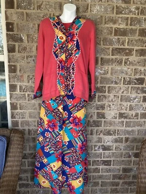 Koos Of Course наряд из 3 предметов размер маленький средний шелковая смесь 90-е Y2K винтаж - Изображение 1 из 4