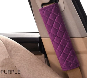 Car Seat Belt Cover Plush Purple Shoulder Pads Autumn/Winter for FOCUS EDGE 2PCS - Bild 1 von 7
