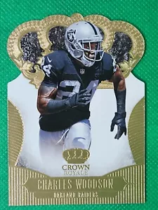 2013 Panini Crown Royale BRONZE #22 Charles Woodson HOF Oakland Raiders Michigan - Photo 1 sur 3