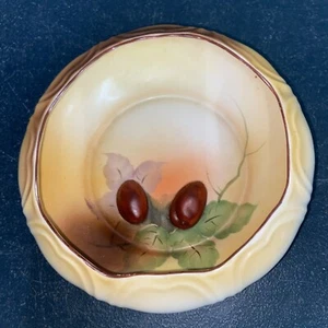 Vintage Hand Painted Bowl Candy Nut Dish 18cm Dia - Picture 1 of 8