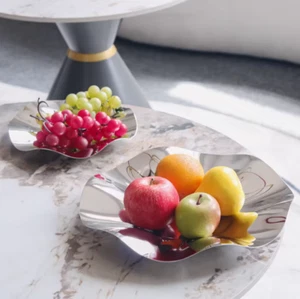 Elegant Wave Fruit Serving Décor Bowl - Picture 1 of 2