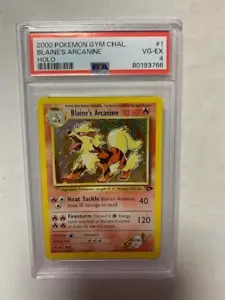 Blaine's Arcanine 1/132 - Gimnasio Héroes - WOTC Holo Rara Tarjeta de Pokémon PSA 4 - Imagen 1 de 1