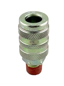 1/4" NPT INDUSTRIAL Air Hose Male Quick Connect Coupler Socket (10 Pack) - Picture 1 of 3