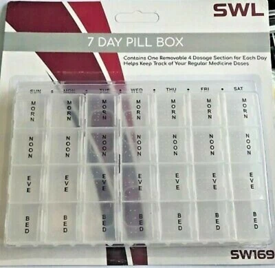 SWL PILLBOX SWL 7 DAYS PILL BOX - SW1699