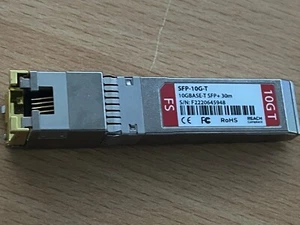 FS SFP Transceiver Modul -10G-T 10G SFP+ Copper-T RJ45 30m 10G Base - Bild 1 von 2