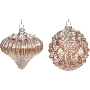 Mark Roberts Christmas 2023 Jeweled Spiral Ornament 4.5'', Assortment of 2 - Picture 1 of 1