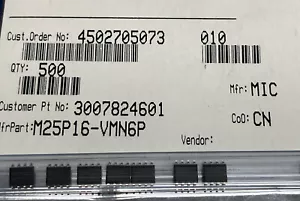 M25P16-VMN6P SPI Serieller Flash Speicher 16Mbit 2,7V-3,6V Micron SOIC-8 - Bild 1 von 1