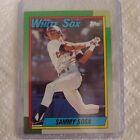 Error Card 1990 Topps Baseball Card #692 Sammy Sosa White Sox- DOB ERROR Rookie