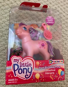 2004 My Little Pony Jewel Birthday FANTASTICAL FEBRUARY  G3  Toys R Us Exclusive - Picture 1 of 2
