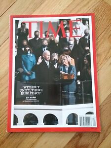 Time magazine 2021 February 1/8~Joe Biden inauguration~without unity is no peace