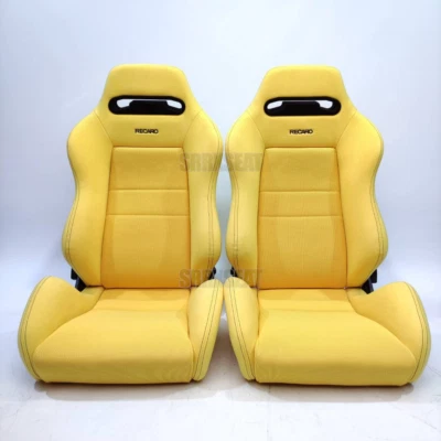 【1 PAIR】AUTHENTIC RECARO SR3 INTEGRA DC2 YELLOW【US LOCATION ➞ NO CUSTOMS】 - Image 1 of 4