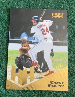 MANNY RAMIREZ - 1996 PINNACLE - HARDBALL HEROES CARD # 278 - INDIANS - RED SOX - Image 1 of 3