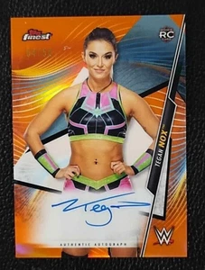 2021 WWE Topps Finest Tegan Nox Orange 04/50 Refractor On Card Auto ROOKIE #A-TN - Picture 1 of 5