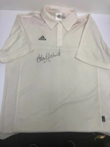 ADIDAS CRICKET SHIRT ADAM GILCHRIST HAND SIGNED - ASHES SMITH WARNE AUSTRALIA - Bild 1 von 1