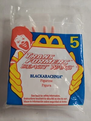McDonald's - Transformers Beast Wars - Blackarachnia # 5 Happy Meal Toy 1997 NIP - Image 1 of 2