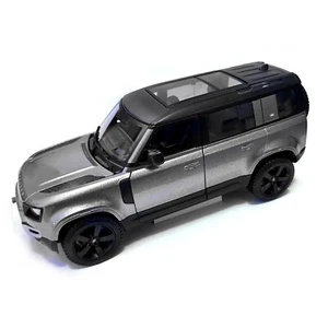 Bburago 1:24 Diecast 2022 Land Rover Defender 110 - Silver - Scale Model Toy Car - Picture 1 of 6