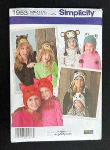 Simplicity 1953 Misses/Childs Hats-3 Sizes 2011 Pattern Miss S-L/Child S-L Uncut - Picture 1 of 2