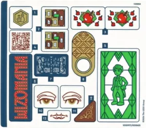 LEGO WICKED Sticker Sheet Welcome to Emerald City From Set 75684 - Picture 1 of 1
