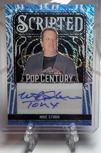 2024 Leaf Metal Pop Century MIKE STARR SCRIPTED Blue Shimmer Auto  /15 "TONY" - Picture 1 of 7