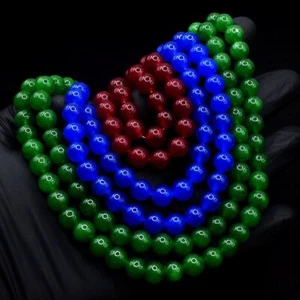 6 Strand Emerald, Sapphire &Ruby 1222 Cts Beautiful Necklace Jewelery VK 16 E661 - Picture 1 of 3
