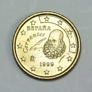 1999 Spain Rare coin 50 Euro Cents 1st type, 1st map, Cervantes collectible coin - Picture 1 of 2