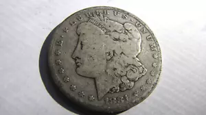 Early - 1881-S Morgan Silver Dollar - 90% US Coin filler coin + - Picture 1 of 2