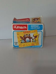 Vintage 1978: Playskool Words To Spell Match-ups 24x 3pc Puzzles