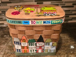 RARE! Vintage Caro Nan Signed Bermuda Picnic Basket Purse 1975 Phumpherkinks - Picture 1 of 11