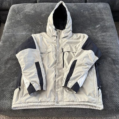 Chaqueta de snowboard Columbia para hombre 2XL beige/negro cremallera completa/acolchada a presión forrada Foto 1 de 4