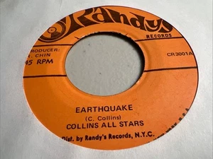 Collins All Stars - Earthquake / Hallelujah - 7” Vinyl - Picture 1 of 11