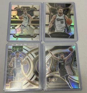 Domantas Sabonis Completo 2023-24 Panini Select Levels Silver Prizm (4) Kings - Imagen 1 de 3