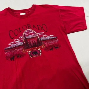 Vintage Colorado Rocky Moumtain Country rot T-Shirt Gr. XL - Bild 1 von 12