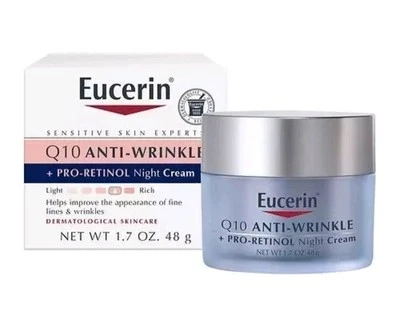 Eucerin Q10 Anti-Wrinkle Face Night Cream, Unscented 1.7 Ounce - Image 1 of 2