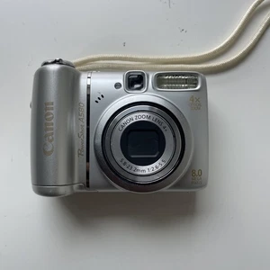 Canon PowerShot A580 8.0MP Digital Camera. Model PC1264 Tested Working - Picture 1 of 7