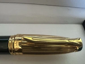🔴 OSAMA penna stilografica mini da agenda lacca verde e dorata scrive vintage - Foto 1 di 10