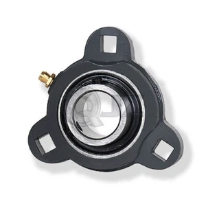 [Qtà.2] Unità cuscinetto flangia duttile a 3 bulloni foro 1,375" SBTRD207-22 con collare di bloccaggio - Foto 1 di 2