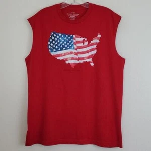 Faded Glory Flag of USA Patriotic Tank Top L - Picture 1 of 6