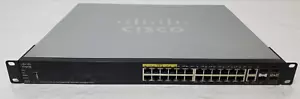 Cisco SG550X-24P-K9 24 porte 1 GB/PoE 4 porte SFP+ switch gestito - Foto 1 di 6