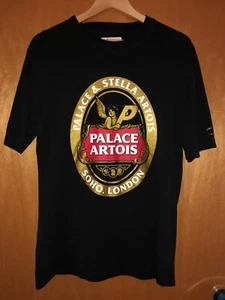 PALACE SKATEBOARDS STELLA ARTOIS T SHIRT BLACK MEDIUM STUSSY PATTA FREE P&P - Picture 1 of 5