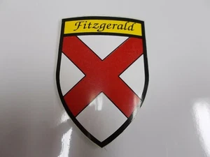 Fitzgerald Irish County Crest Ireland Decal Sticker Shield  Badge Ireland - Picture 1 of 1