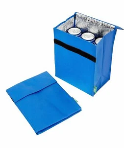 ISOLIERTE KÜHLTASCHE MINI 6 DOSEN THERMO SNACK SANDWICH MITTAGESSEN SCHULE ARBEIT MEDIZINISCH - Bild 1 von 11