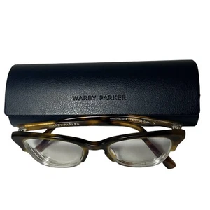 Warby Parker HOLCOMB 3225 Eyeglasses Tortoise Cat Eye Frame 49mm FRAMES w Case - Picture 1 of 9