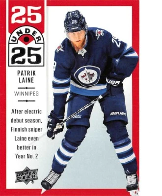2018-19 UD 25 Under 25 #U2510 Patrik Laine - Image 1 of 2