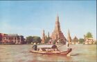THAILAND Dhonburi Wat Arcon Dawn temple PPRC 1960s