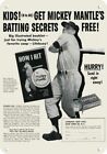 1956 Mickey Mantle New York Yankees HOF & Lifebuoy Soap DECORATIVE METAL SIGN
