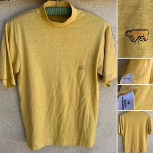 Vintage High Neck T-Shirt Polar Bear Logo WPL 5127 Mock Neck Single Stitch M - Picture 1 of 12